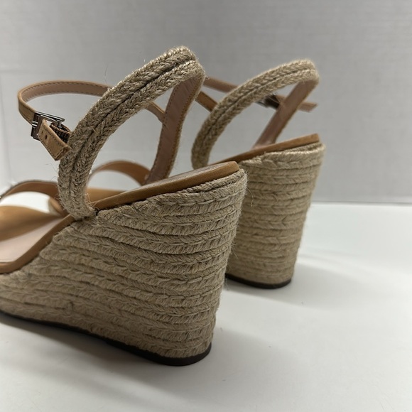 Schutz Salita Wedges High Heel Shoes Espadrilles Rhinestones Ankle Strap 8.5 - Picture 3 of 9